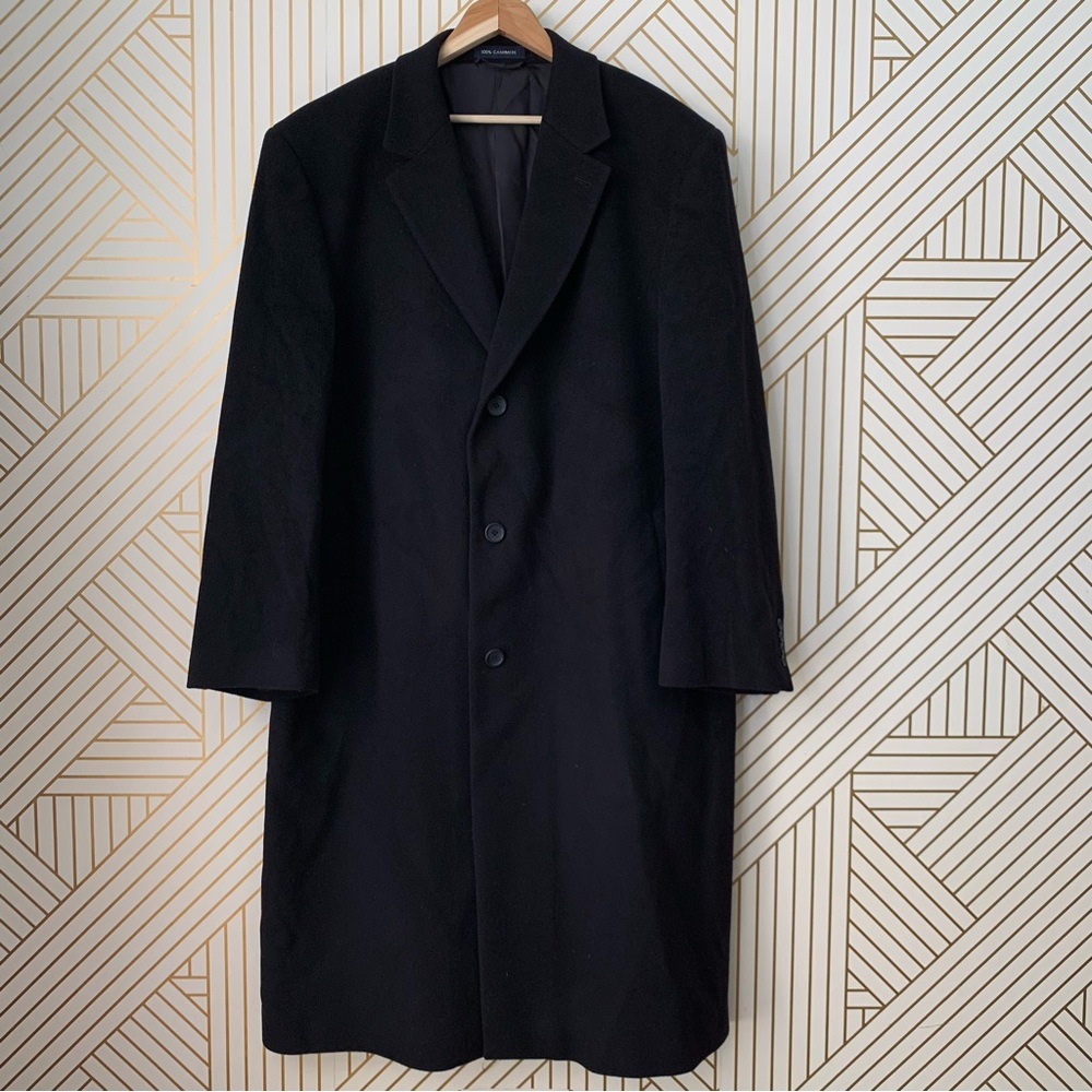 Daniel Cremieux 100% Cashmere Top Coat Overcoat 
Peacoat black 48L for Dillards - Picture 12 of 12